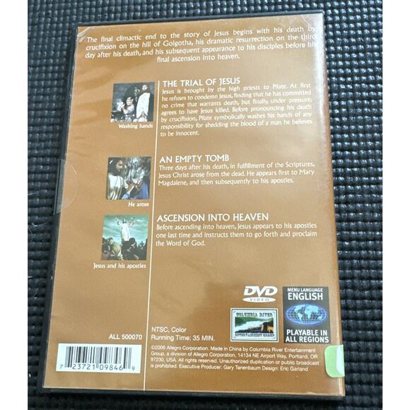 DVD Bible NEW TESTAMENT Vol. 5: Death and Resurrection 2006 Story of Jesus - Picture 2 of 3